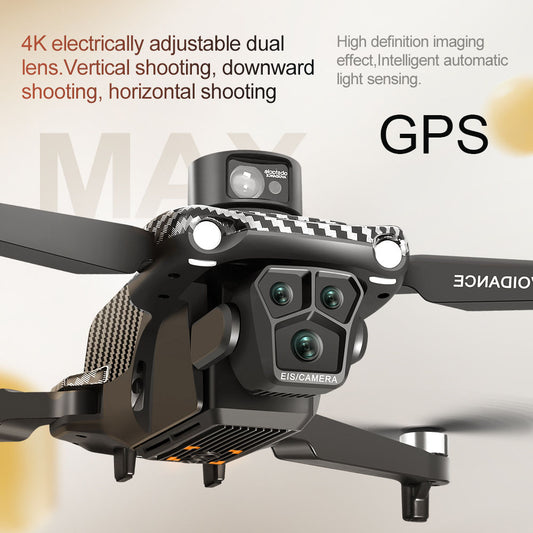 GPS FPV Drone, 360° Laser Obstacle Avoidance, Dual Cameras, 4.5" Screen Controller, Brushless Motor, 3280ft Range, Auto Return, Follow Me, 2×3000mAh Batteries (60 Mins Flight), Optical Flow Positioning, APP Control, Beginner-Friendly Quadcopter.