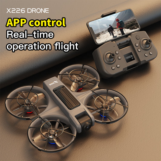 VR FPV Hobby Drone with VR Goggles, HD Dual Cameras, Brushless Motor, Optical Flow Positioning, One-Key Takeoff/Landing, APP Control, Dual Batteries, LED Night Lights, Propeller Guards, Beginner-Friendly Quadcopte.