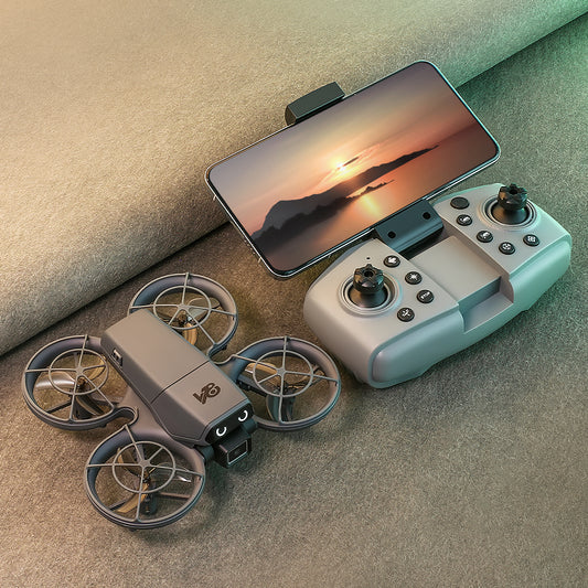 Mini RC Drone with Camera for Adults Kids, Quadcopter with Full Propeller Guard, Obstacle Avoidance & Optical Flow Positioning, 90° Adjustable Lens, LED Lights, Altitude Hold, 360° Flips, One Key Start, Headless Mode, 2 Batteries, Perfect for Beginners