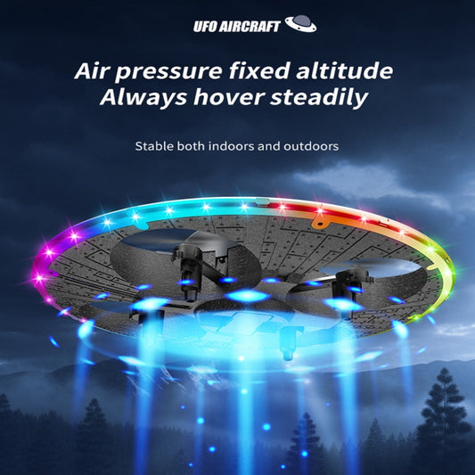 Round Foam RC UFO Drone with Camera, Smart Obstacle Avoidance, Color Switching LED Lights, 360° Flips, Throw-to-Fly, Speed Adjustment, One-Key Takeoff/Landing, Headless Mode, Altitude Hold, Image Transmission, Beginner-Friendly FPV Quadcopter.