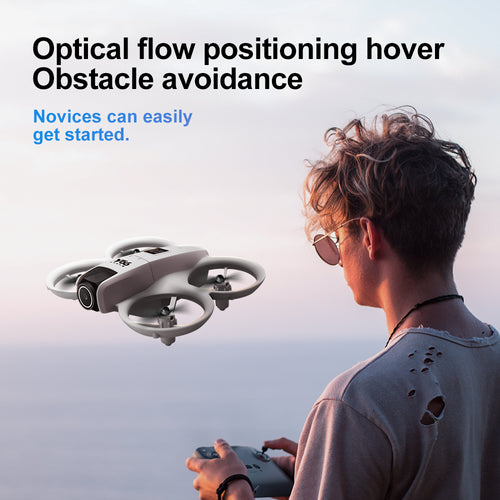 Small Drone with Dual Cameras, Propeller Guard, Altitude Hold, One-Key Takeoff, 3D Flips, 2 Batteries, Intelligent Obstacle Avoidance, Remote Control Helicopter Airplane, Hovering, APP Control, LED Lights, for Beginners FPV Palm Takeoff Mini Quadcopter